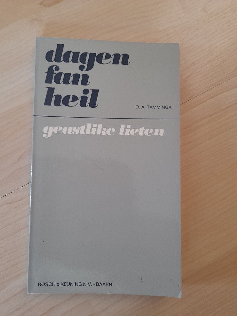 DAGEN FAN HEIL GEASTLIKE LIETEN   DA Tamminga Friestalig, Ophalen of Verzenden, Gelezen