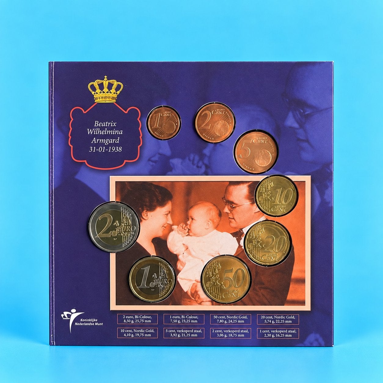Koninklijke Geboorteset 2003 (Prinses Amalia) BU + zilveren, Ophalen of Verzenden, Zilver