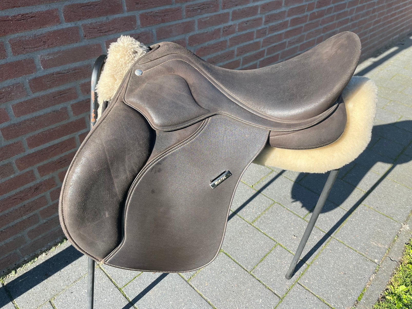 Wintec 2000 bruin veelzijdigheidszadel, L (17.5 inch), Aanpassysteem, ., Wintec