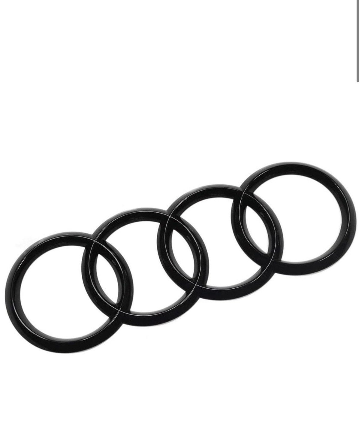 Audi Kofferbak Logo Zwart/Chrome - 192mm/202mm, Ophalen of Verzenden