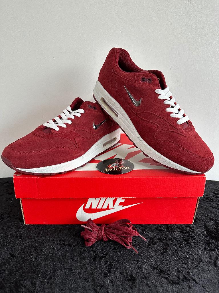 Nike air Max 1 Jewel ‘Team Red’ - size 45, Nike air max, Overige kleuren, Ophalen of Verzenden, Sneakers of Gympen