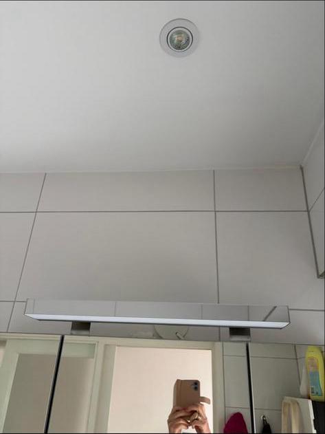 Mooie badkamerlamp chroom, Ophalen of Verzenden, Gebruikt