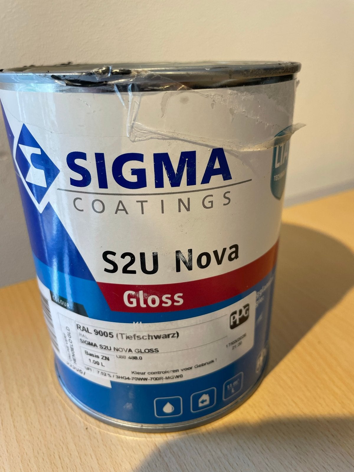 Sigma S2U Nova Glans RAL 9005 - Halve pot, Doe-het-zelf en Verbouw, Ophalen of Verzenden, Gebruikt, Overige typen