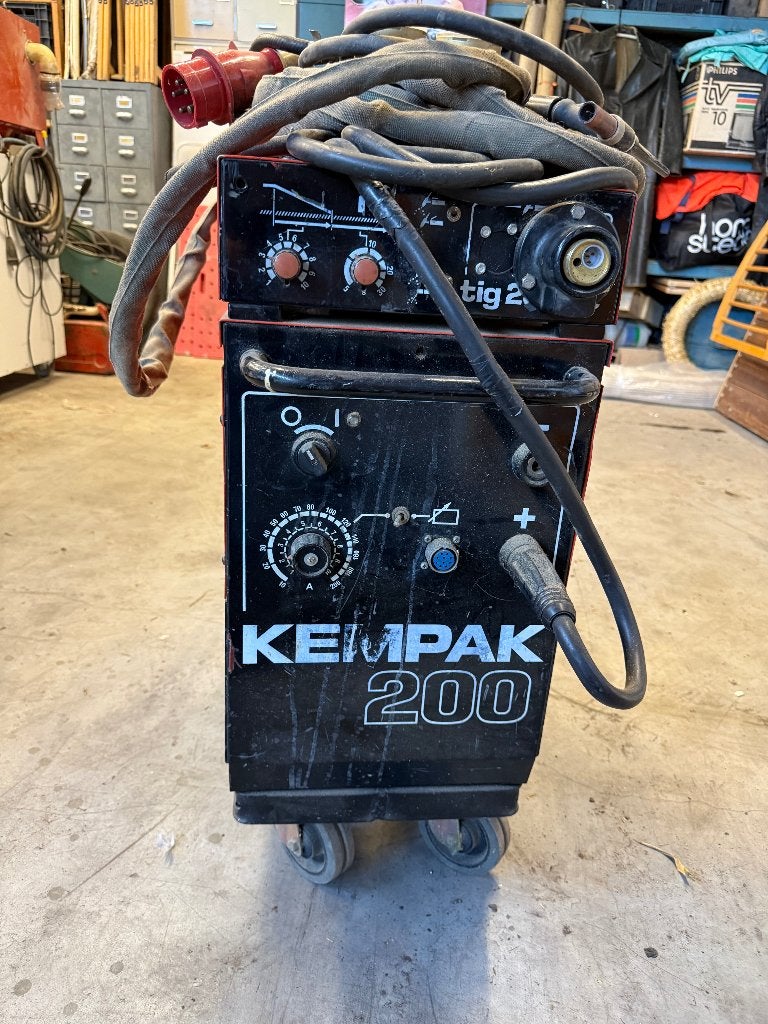 Kemppi Kempak 200 TIG lasapparaat, Ophalen, Gebruikt, 150 tot 250 ampère, Tig