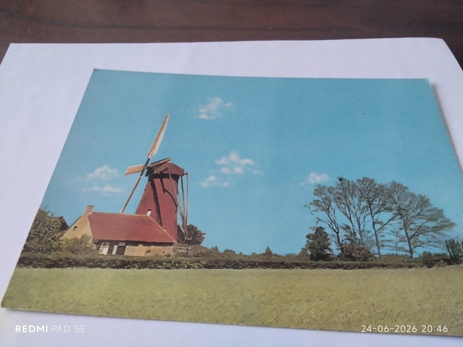 Oude Ansichtkaart Hoeven (N.B.), Molen, Ophalen of Verzenden, 1960 tot 1980, Ongelopen, Noord-Brabant