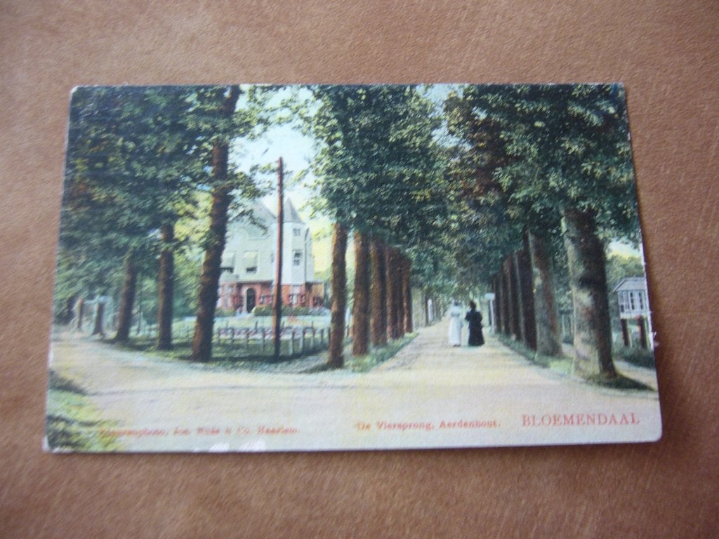 BLOEMENDAAL  =  DE VIERSPRONG AERDENHOUT BRIEFKAART 1910, Ophalen of Verzenden, Voor 1920, Gelopen, Noord-Holland