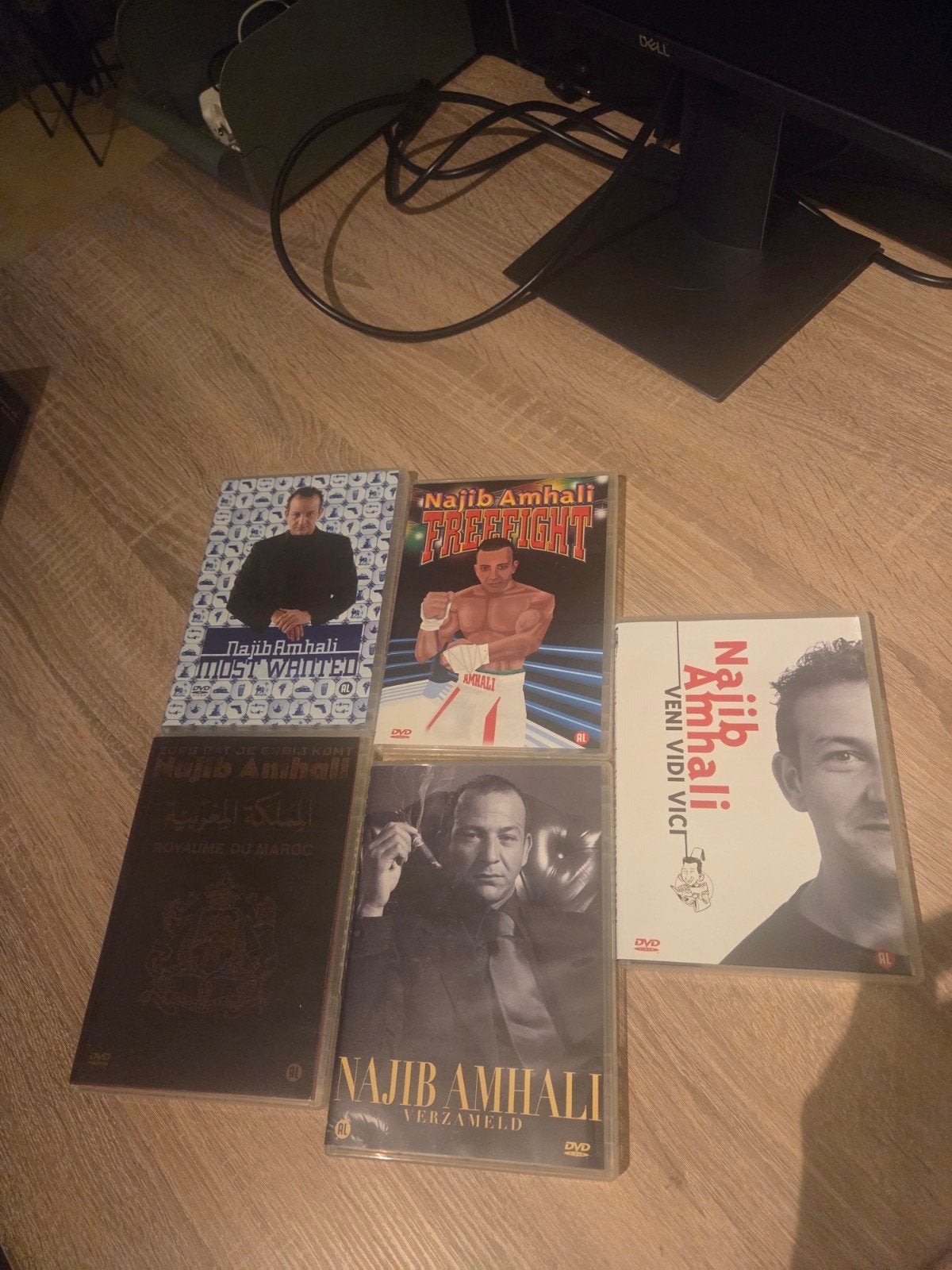 Najib Amhali DVD collectie - 5 cabaret shows, Alle leeftijden, Nederlands, Zo goed als nieuw, Verzamelbox of complete uitgave