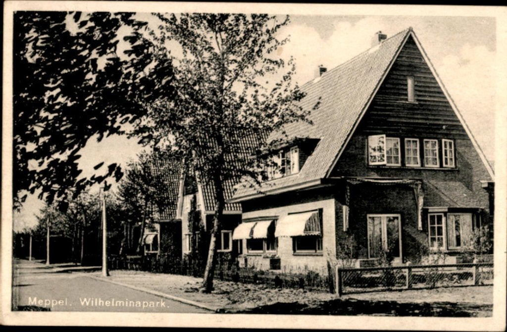 meppel, kvr7-4074 wilhelminapark, Verzenden, 1920 tot 1940, Gelopen, Drenthe