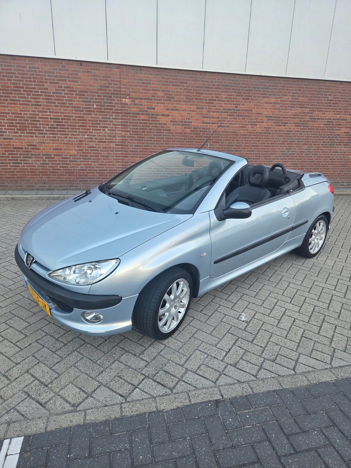 Peugeot 206 1.6 16V CC Roland Garros AUT 2003 Grijs, Zwart, 4 cilinders, Cabriolet, 4 stoelen