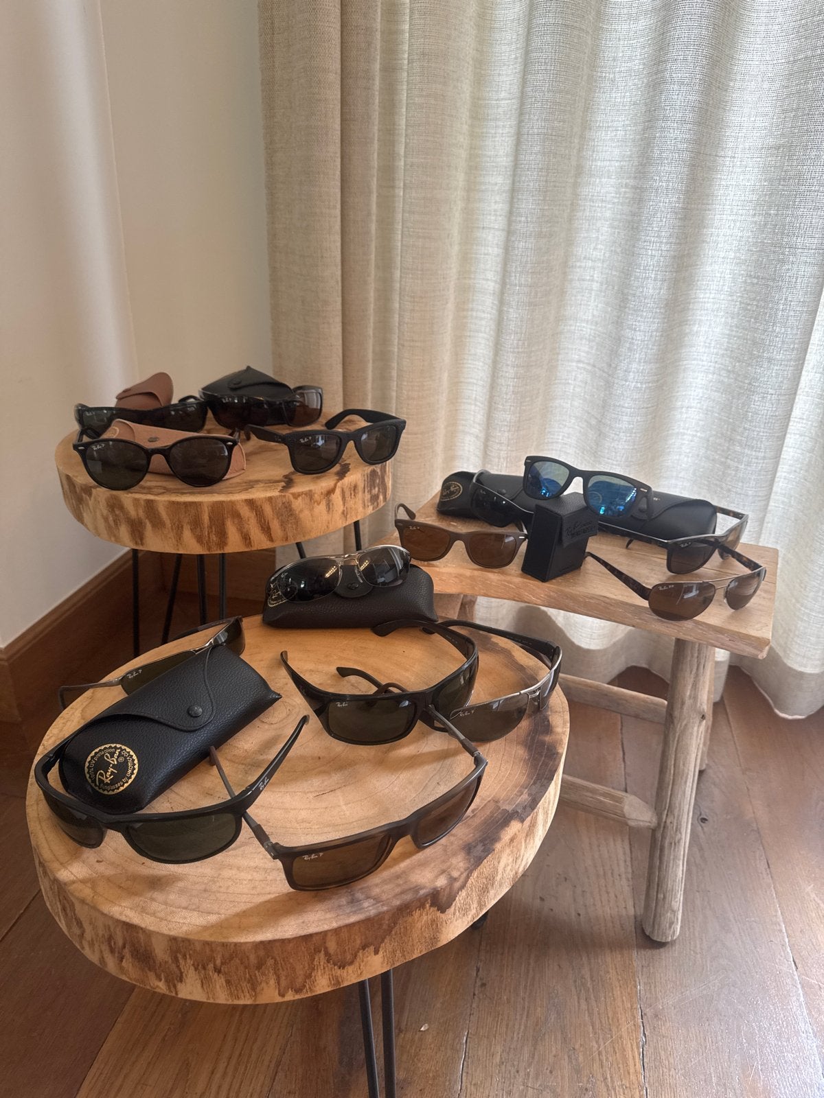 Grote partij Ray-Ban zonnebrillen (15 stuks), Gebruikt, Zonnebril, Overige kleuren, Ophalen of Verzenden