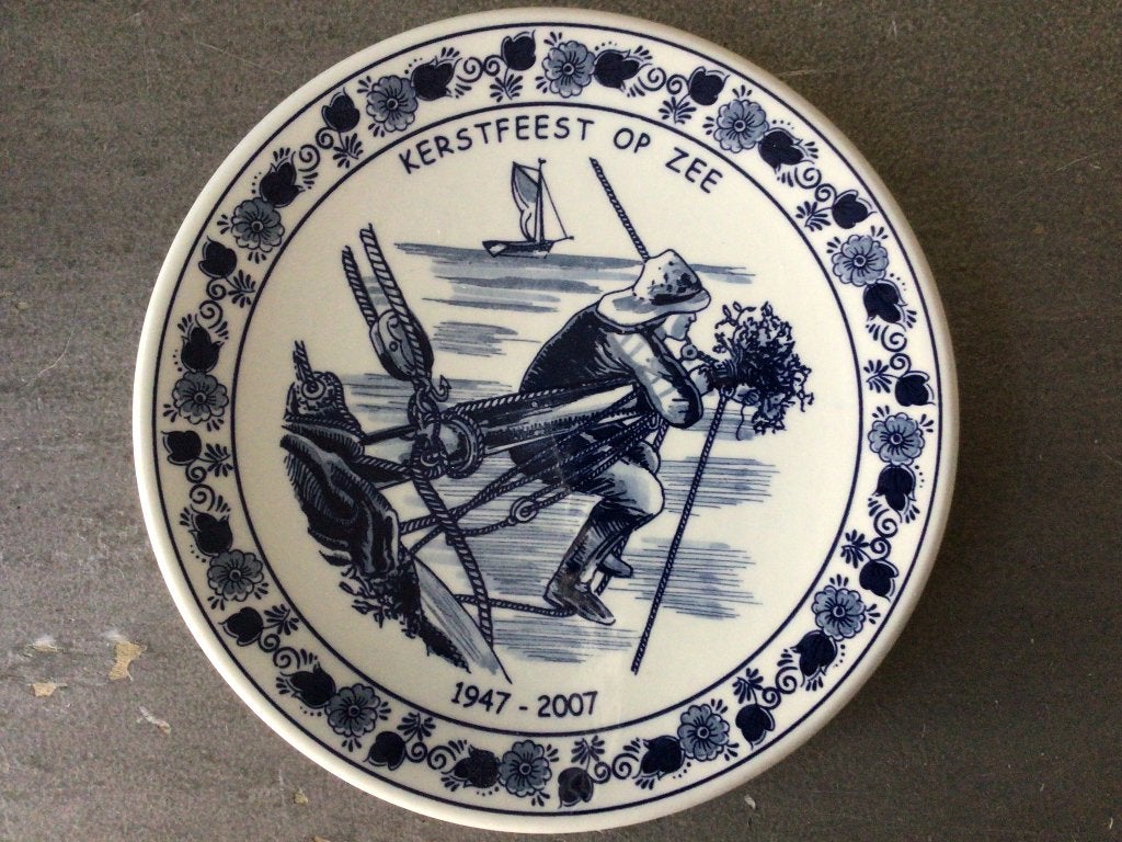Royal Goedewaagen Kerstfeest op Zee 1947-2007 bord, Ophalen, Zo goed als nieuw, Motorboot of Zeilboot, Gebruiksvoorwerp