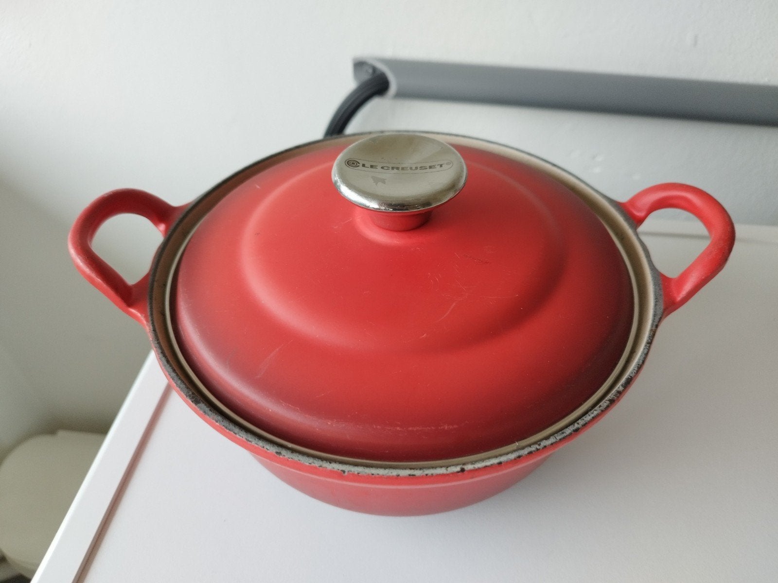 Le Creuset gietijzeren braadpan pan 20 Rood, Verzenden, Zo goed als nieuw, Overige merken, Braadpan