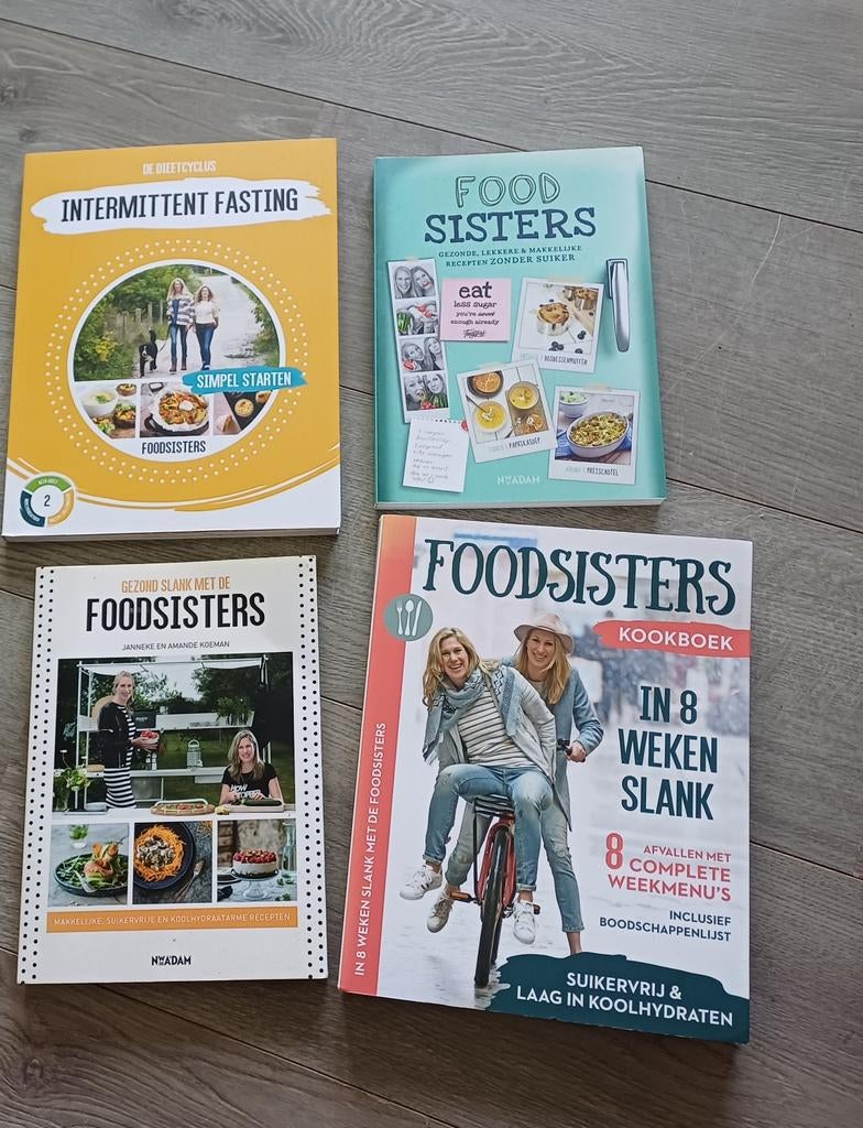 4 x Foodsisters.Binnen 8 weken slank & fit., Boeken, Gezondheid, Dieet en Voeding, Ophalen of Verzenden, Zo goed als nieuw