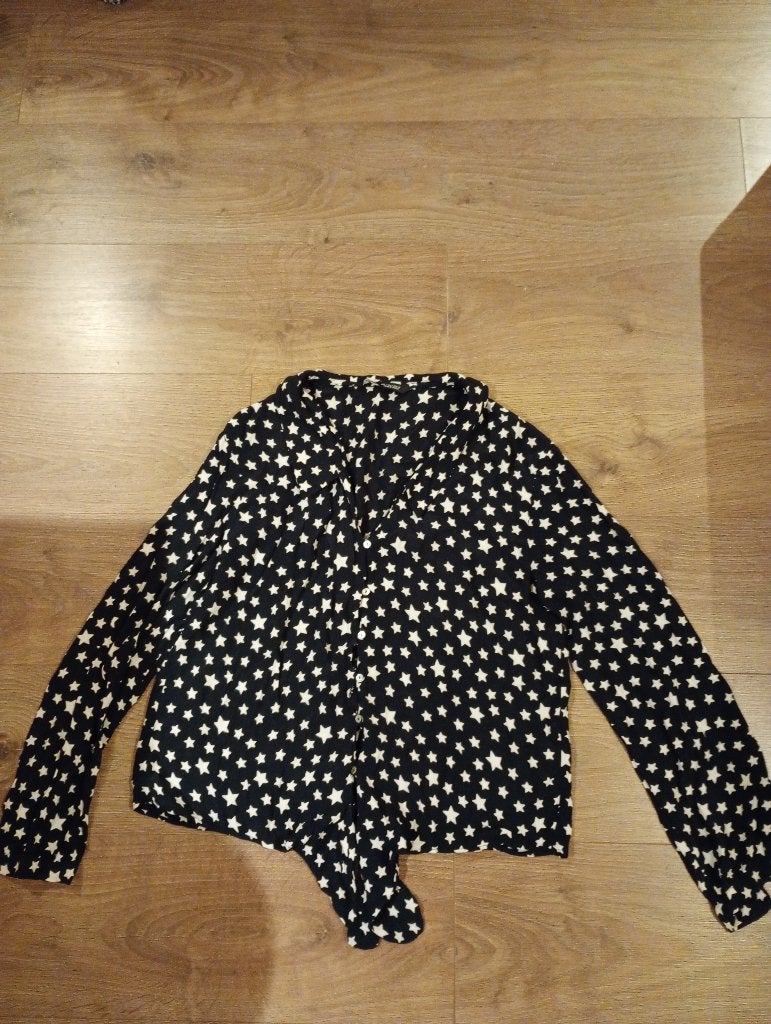 Mooie zwart/witte blouse mt L Zara, Maat 42/44 (L), Ophalen of Verzenden, Zo goed als nieuw, Zara