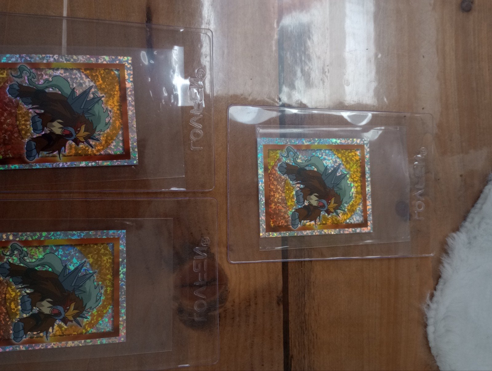 3x Pokémon Entei Holo Stickers - Zeldzaam!, Verzamelen, Speelkaarten, Jokers en Kwartetten, Ophalen of Verzenden, Zo goed als nieuw