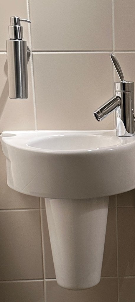Axor Starck fonteinkraan chroom fonteintje toilet mengkraan, Ophalen of Verzenden, Gebruikt, Chroom, Kraan