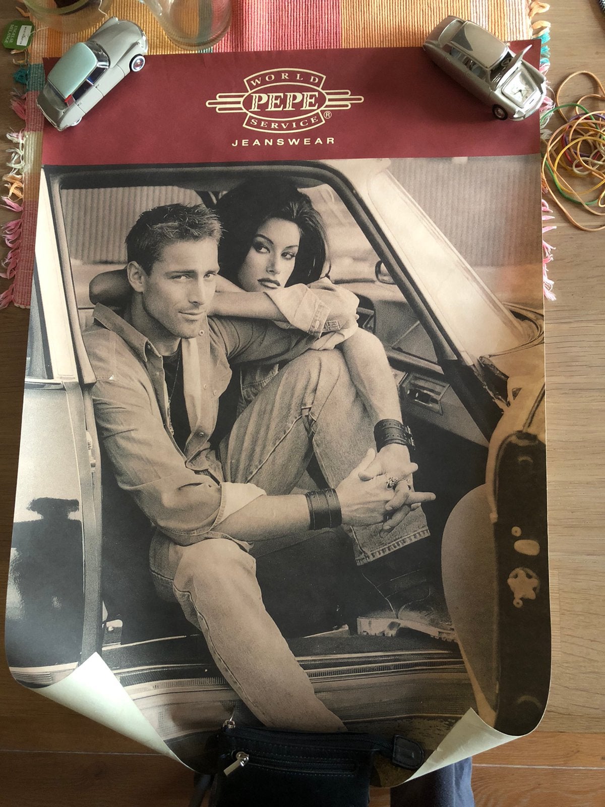 Unieke Poster Pepe Jeanswear Citroën DS, Ophalen of Verzenden, Zo goed als nieuw, Auto's