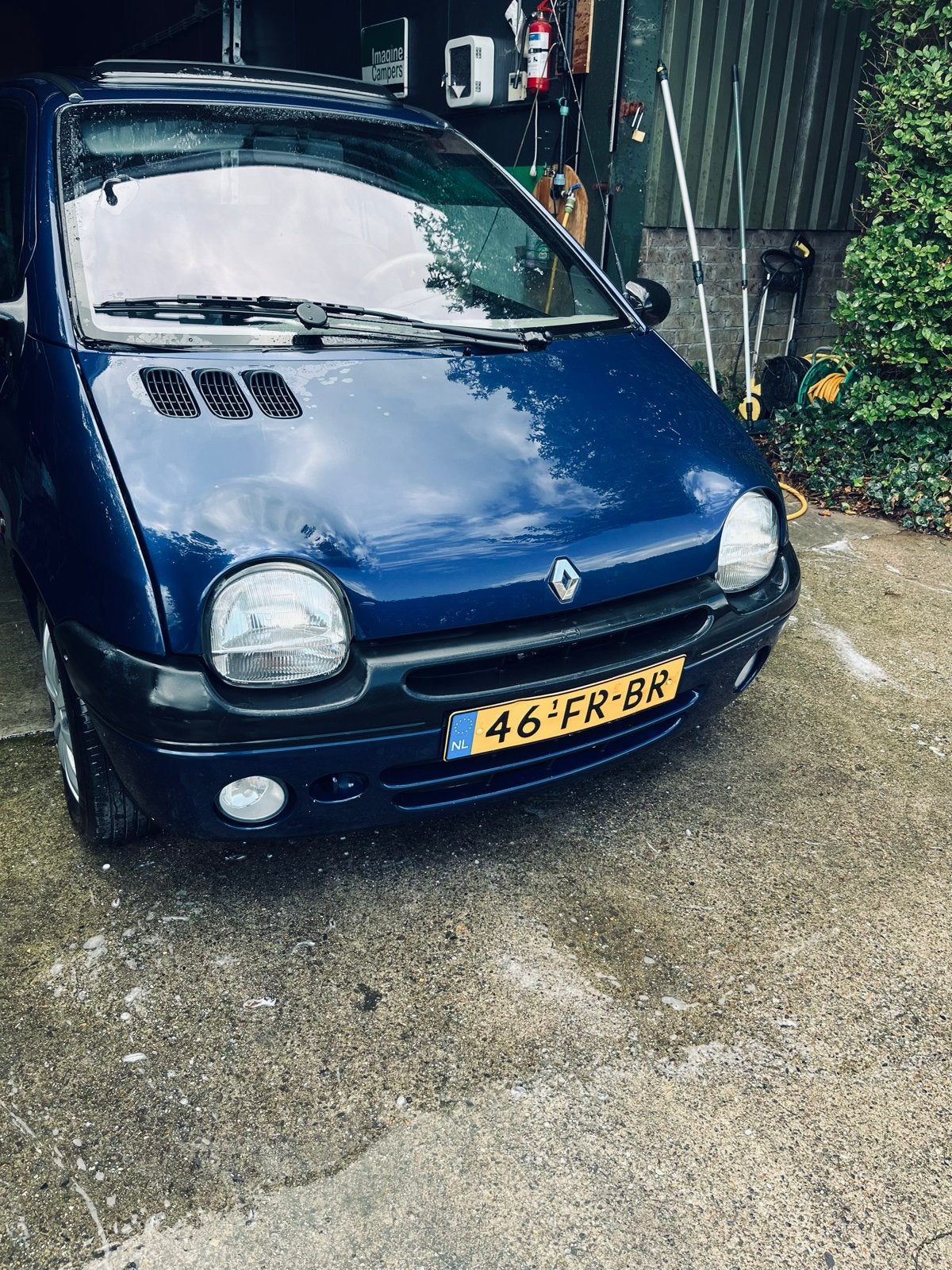 Renault Twingo 1.2 2000 Blauw, Voorwielaandrijving, 600 kg, 4 cilinders, Origineel Nederlands