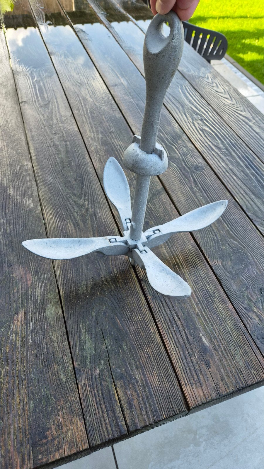 Opvouwbaar anker voor boot. 3.2 kg, Ophalen, Gebruikt, Overige typen