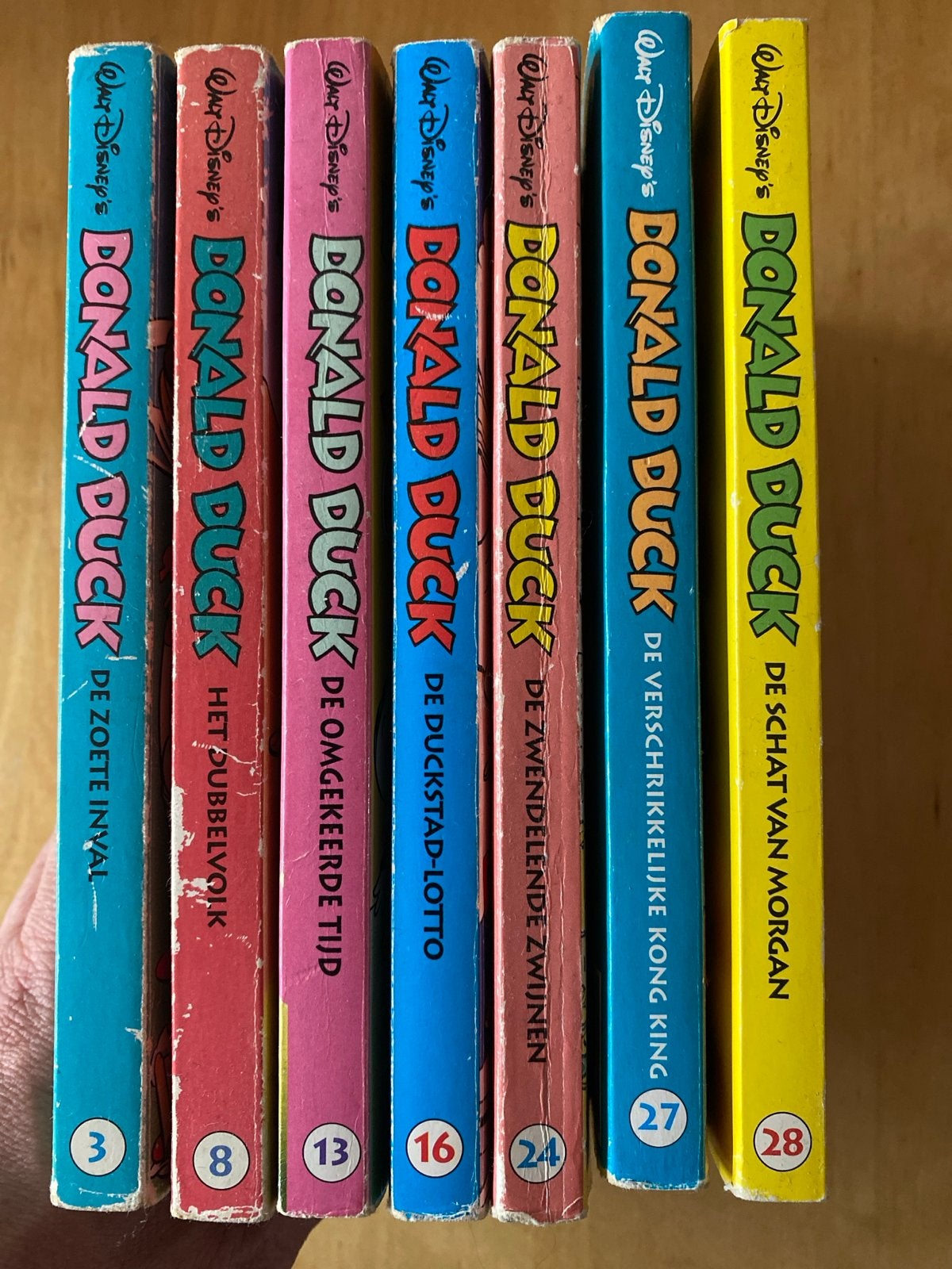 Donald Duck Pockets - Nummers 3, 8, 13, 16, 24, 27, 28, Meerdere stripboeken, Ophalen of Verzenden, Gelezen