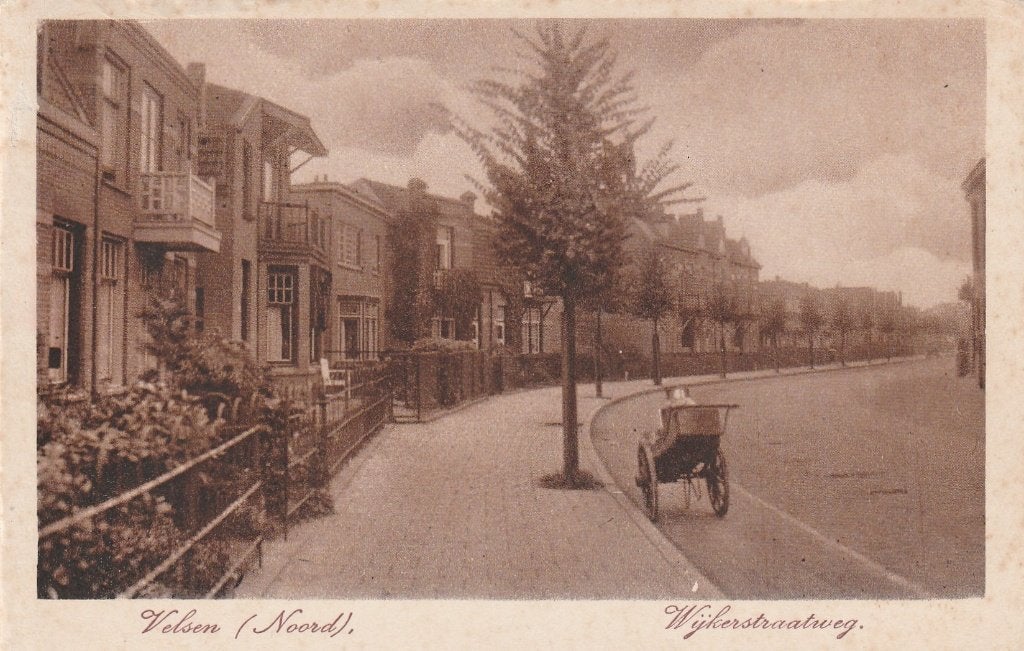 velsen- wijkerstraatweg, Ophalen of Verzenden, Voor 1920, Noord-Holland