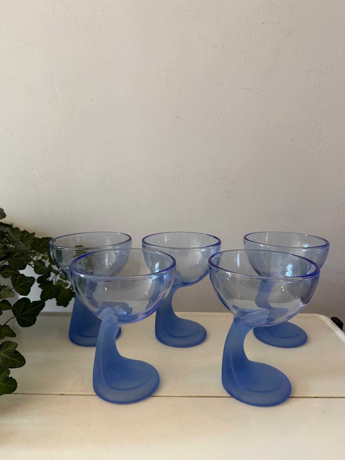 Bormioli Rocco italiaanse coupe glazen set van 5, Ophalen of Verzenden