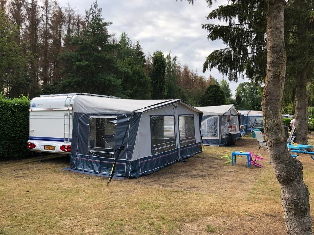 Voortent en luifel incl. aluminium powergrip frame, Ophalen, Gebruikt