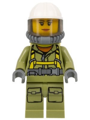 LEGO City cty0681 Volcano Explorer - Female Worker, Suit, Lego, Ophalen of Verzenden, Minifiguur, City