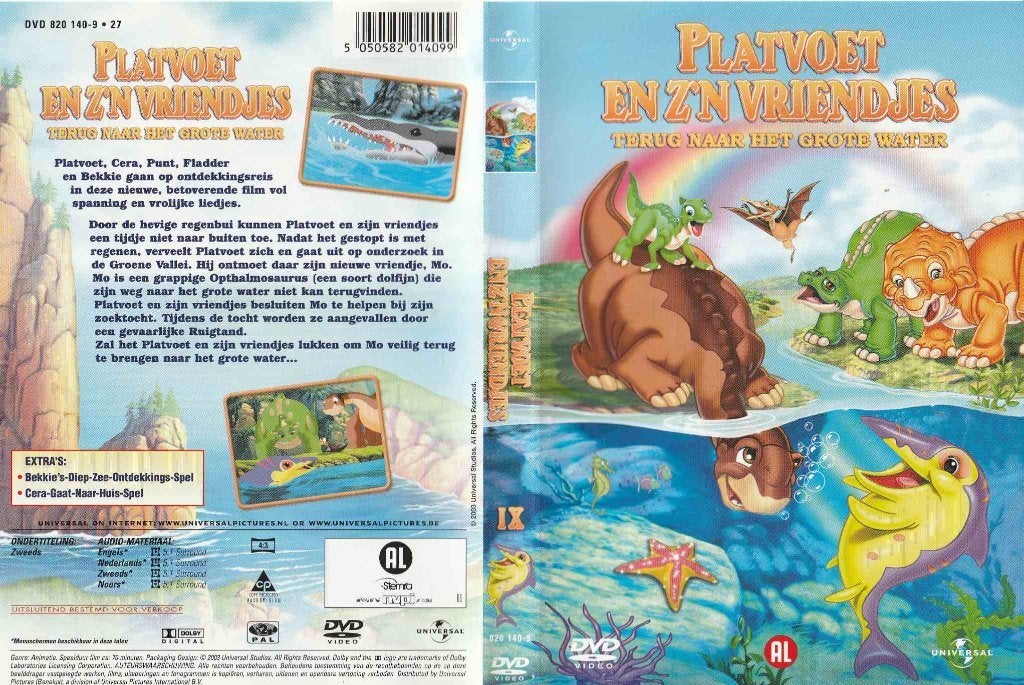 Platvoet en z'n vriendjes - terug naar het grote water, Cd's en Dvd's, Alle leeftijden, Ophalen of Verzenden, Zo goed als nieuw