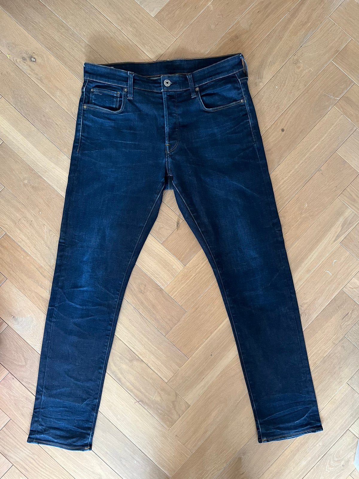 G star RAW 3301 Straight Tapered broek jeans W33 L32 Z.G.A.N, Ophalen of Verzenden, Zo goed als nieuw, Overige kleuren, W33 - W34 (confectie 48/50)