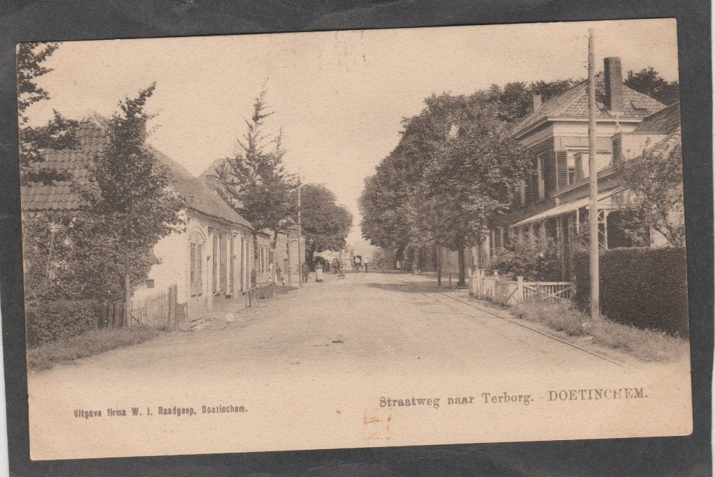 doetinchem  straatweg naar terborg, Verzamelen, Verzenden, Voor 1920, Ongelopen, Groningen