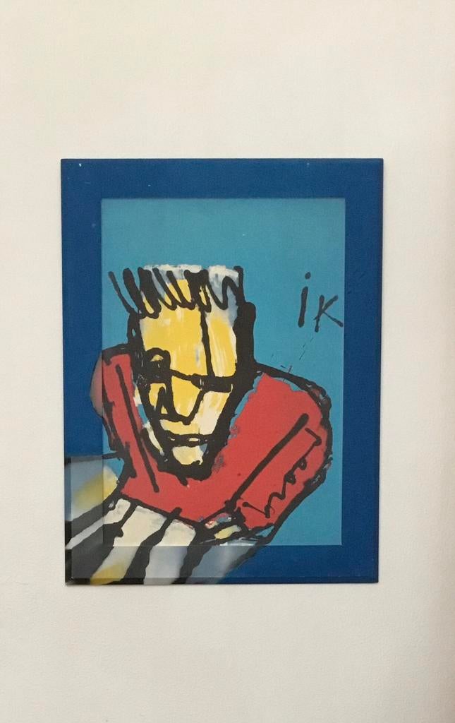 Herman Brood “IK”, acyl schilderij, Antiek en Kunst, Kunst | Litho's en Zeefdrukken, Ophalen