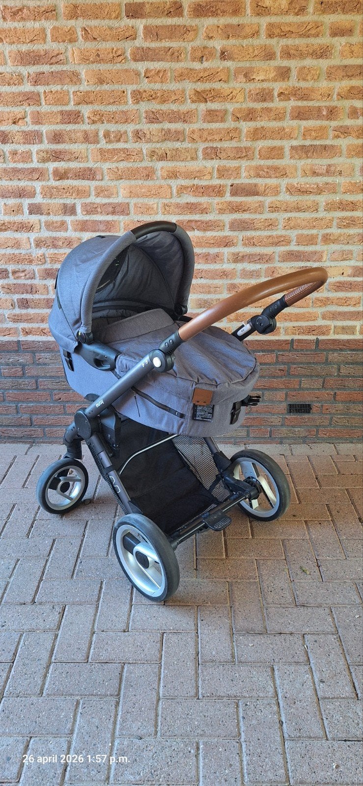 De Mutsy Evo 3-in-1 (2018 model), Kinderen en Baby's, Kinderwagens en Combinaties, Gebruikt, Combiwagen, Mutsy, Verstelbare duwstang