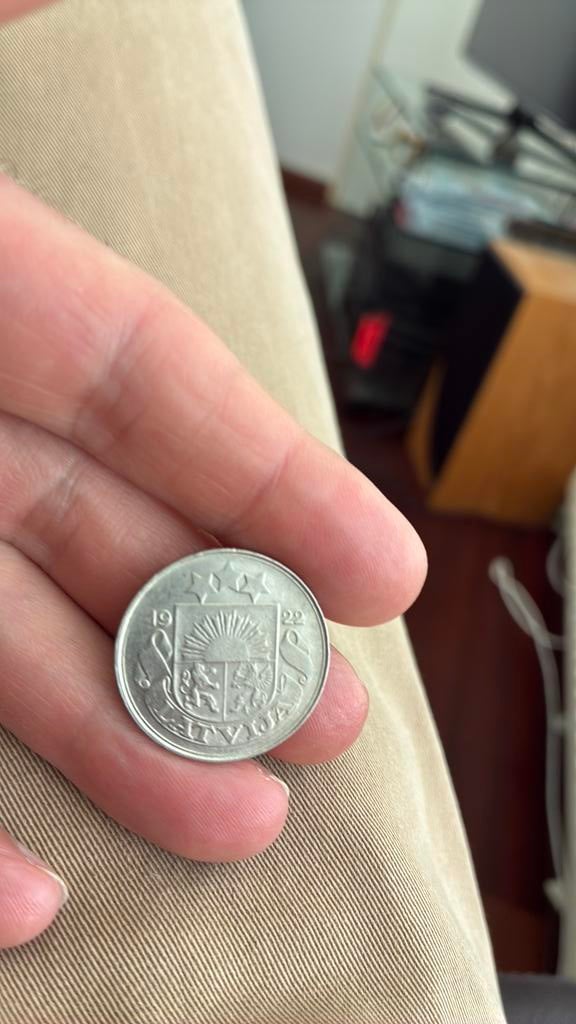 Letland 50 santimi 1922, Ophalen of Verzenden, Overige landen