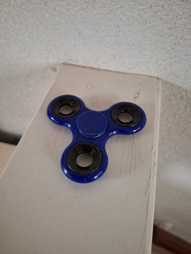 Fidget spinner blauw, Ophalen of Verzenden, Gebruikt