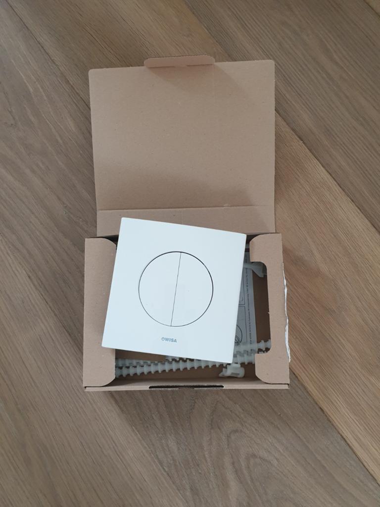 Wisa Dual Flush Drukknop WC, Doe-het-zelf en Verbouw, Sanitair, Ophalen of Verzenden, Nieuw, Toilet