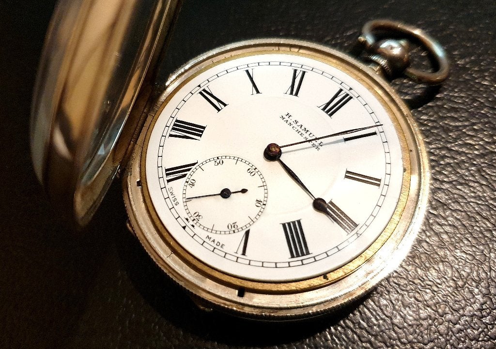 Zilveren zakhorloge in enkele kast London 1919 !ONGEBRUIKT!, Ophalen of Verzenden, Zilver, Overige typen