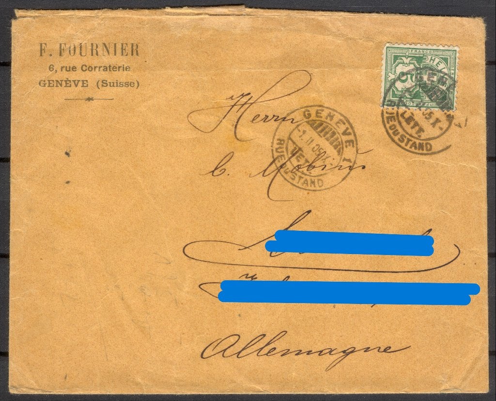 brief Zwitserland, Postzegels en Munten, Brieven en Enveloppen | Buitenland, Verzenden, Brief