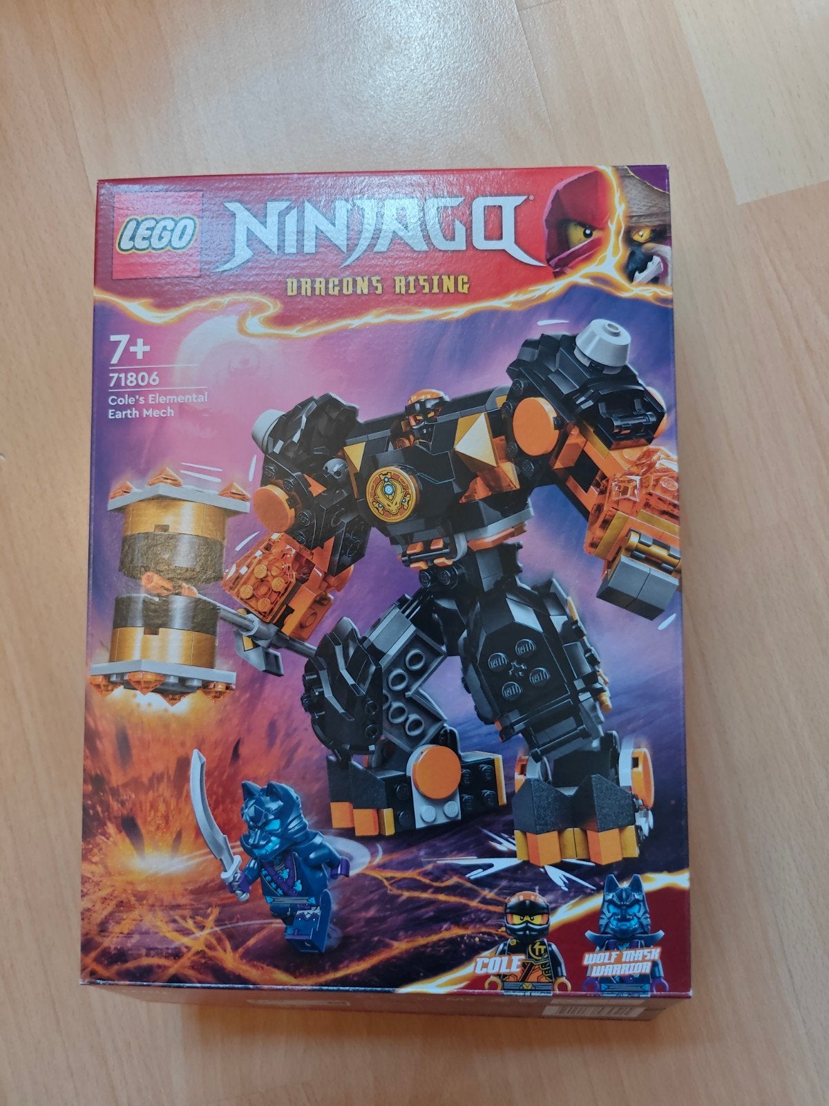 LEGO Ninjago 71806 Cole's Elementaire Aardemecha, Ophalen of Verzenden, Zo goed als nieuw
