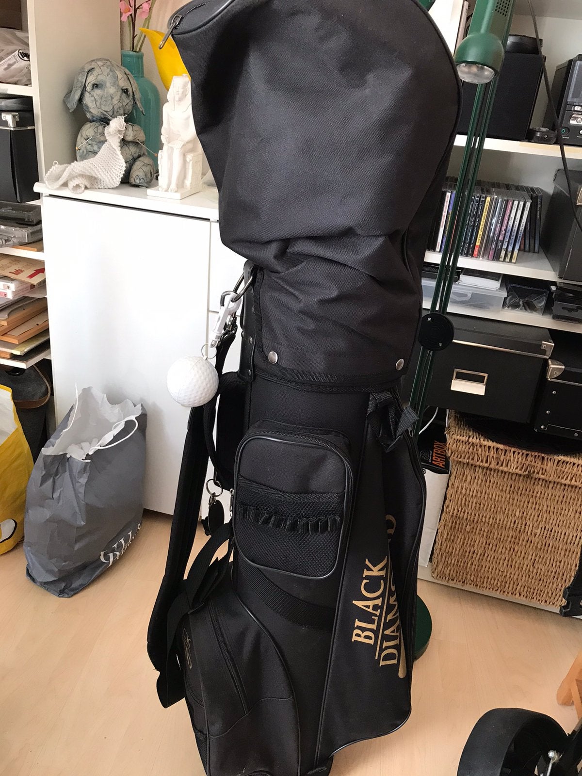Mooie set Black Diamond goftas, golfsticks en kar voor dames, Ophalen, Zo goed als nieuw, Set