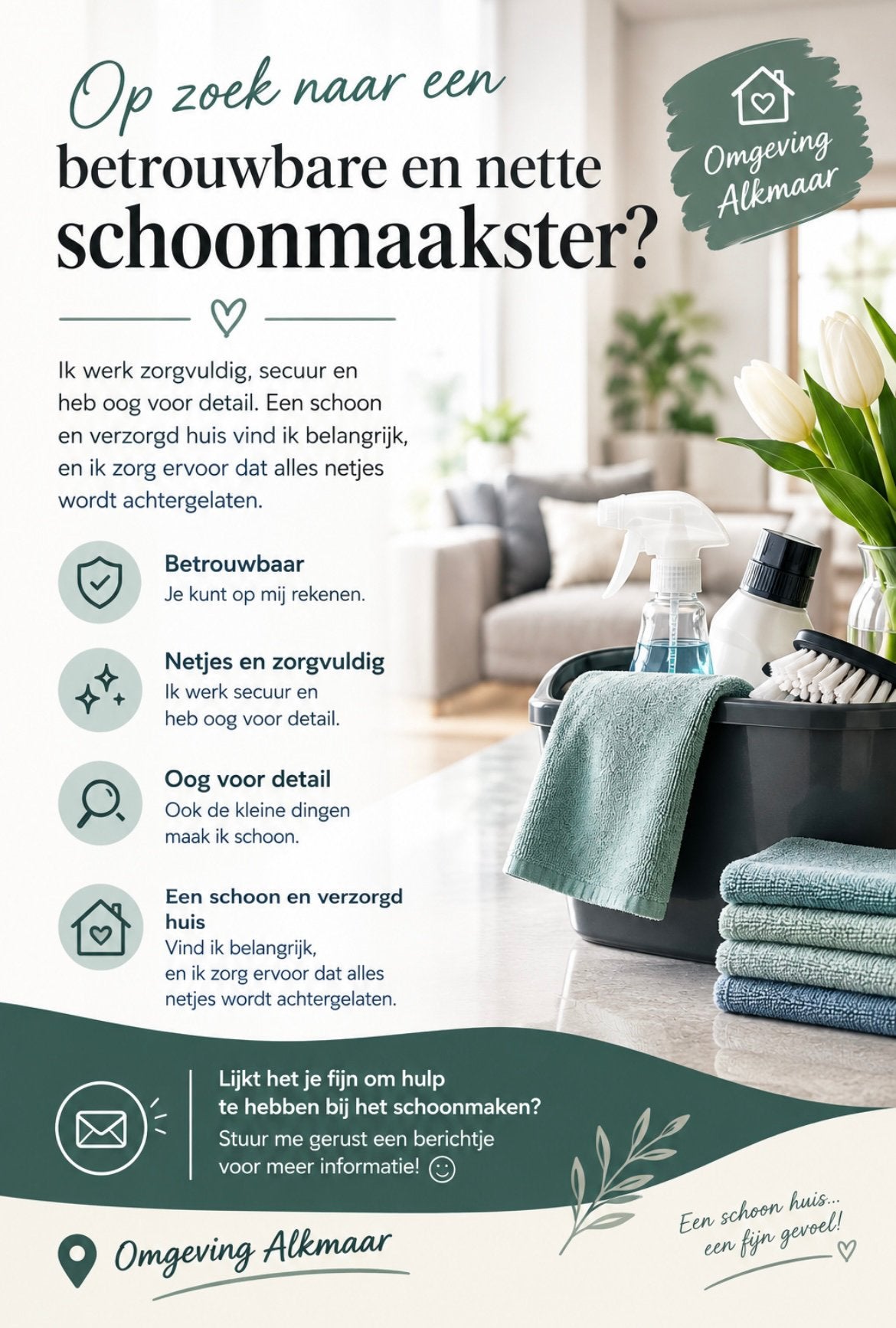 Schoonmaakster, Vacatures
