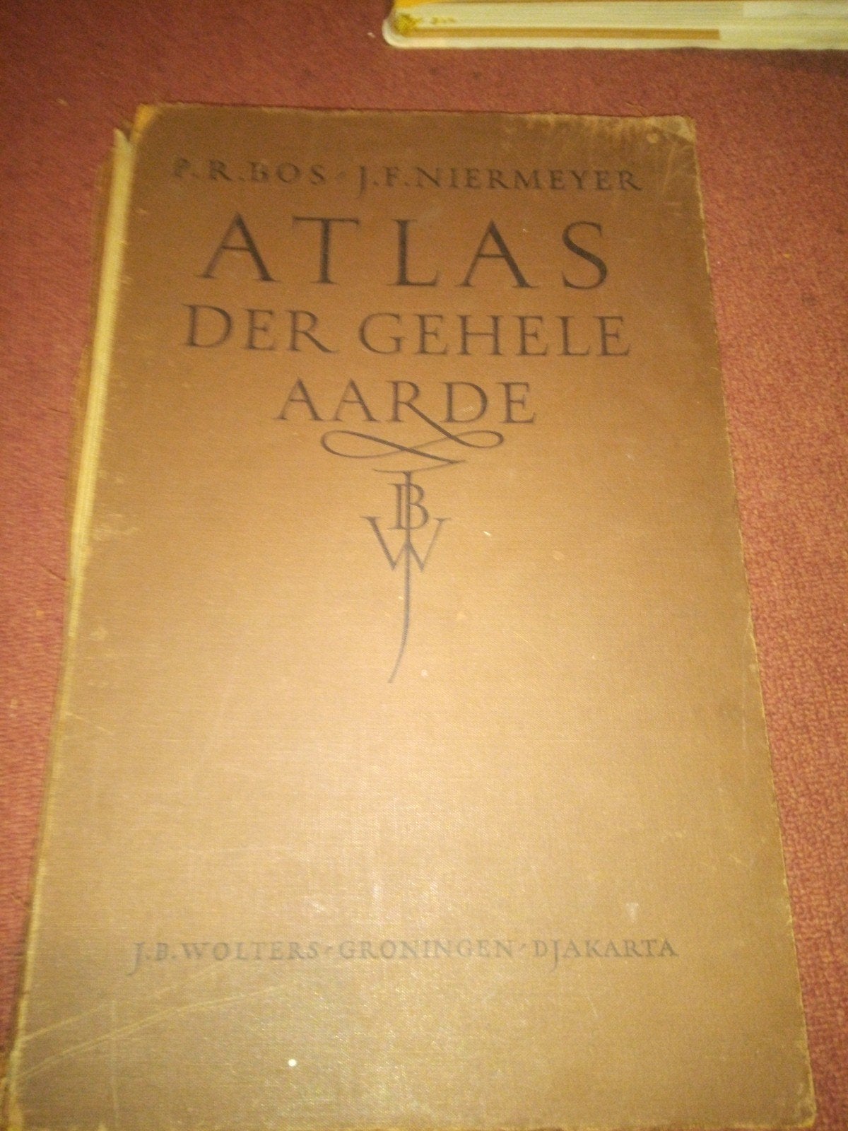 Bos-Niermeyer Schoolatlas der Gehele Aarde 1956, Gelezen, Bosatlas, Verzenden, P.R. Bos, J.F. Niermeyer, P. Eibergen