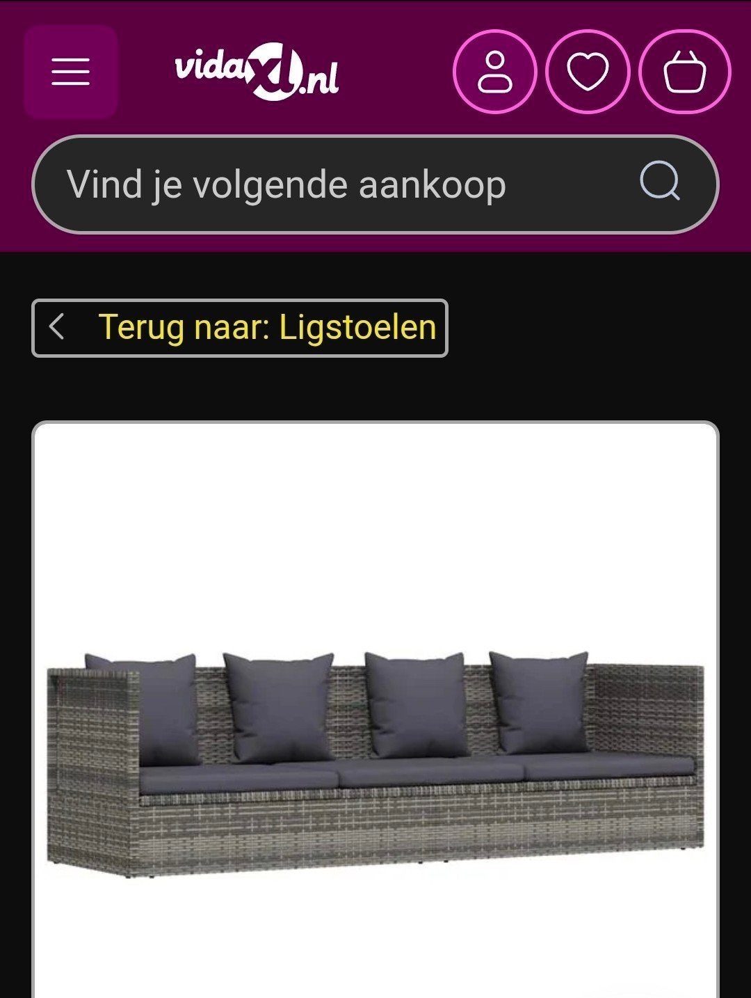 Lounge bank. 200 meter ., Tuin en Terras, Ligbedden, Ophalen