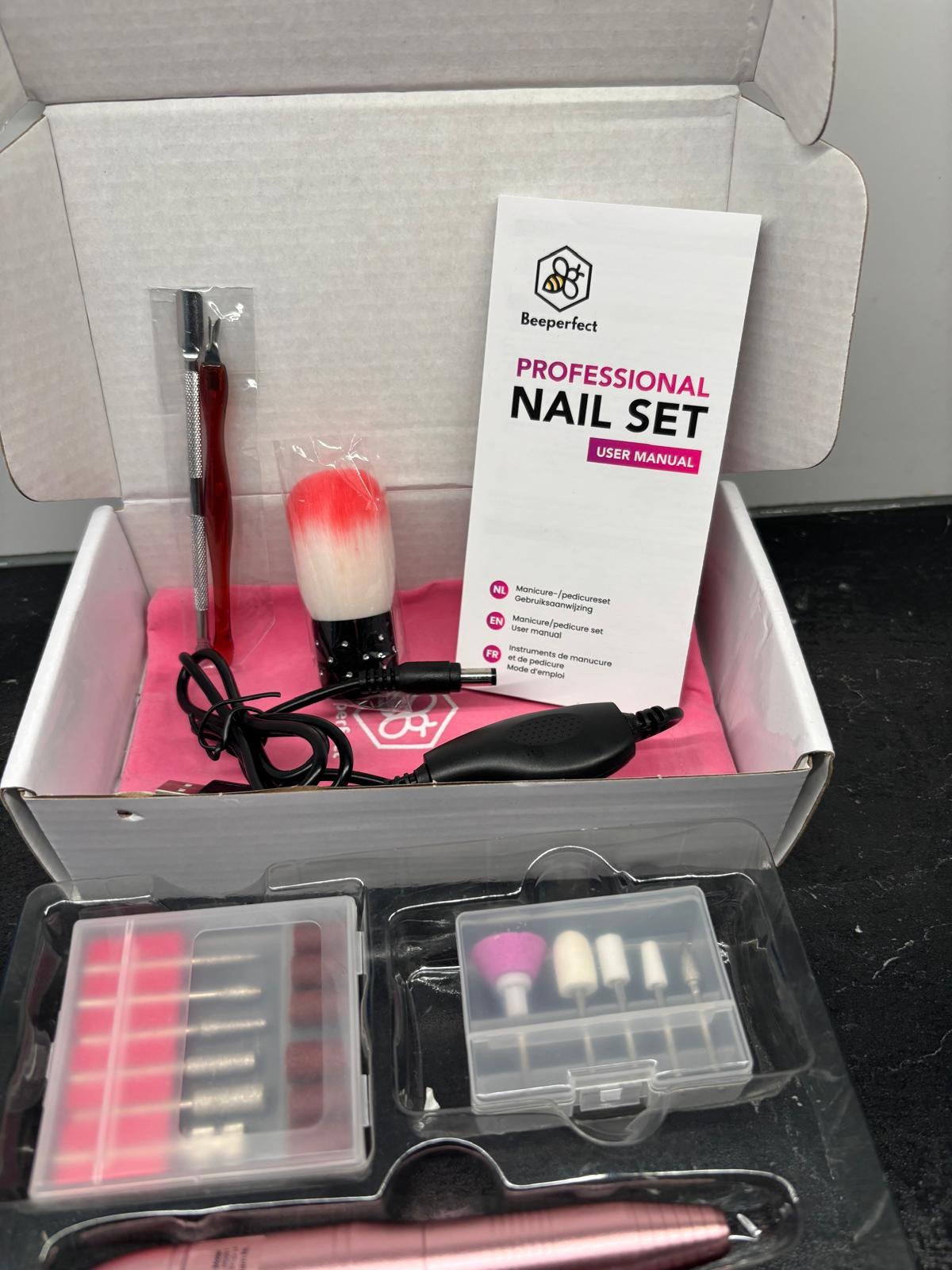 Gel/acryl nagel motor., Ophalen, Zo goed als nieuw, Zwart, Handen en Nagels