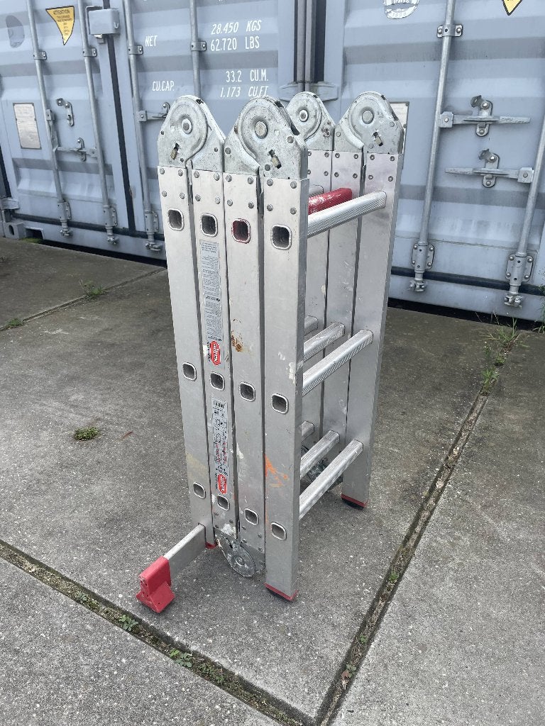 Altrex varitex-easy 4x3 vouwladder - gebruikt, Ophalen, Gebruikt, Ladder, Opvouwbaar of Inschuifbaar