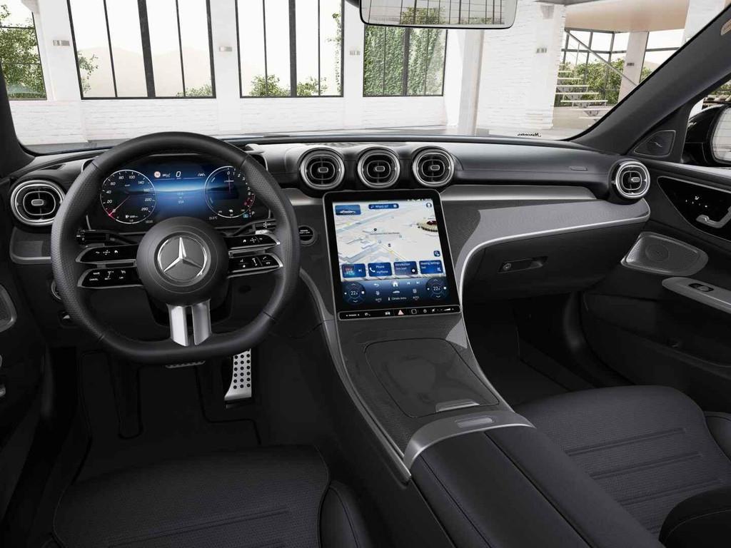 Mercedes-Benz C-Klasse Limousine 300 e Business Solution AMG, Auto's, Automaat, Achterwielaandrijving, 1800 kg, Blauw