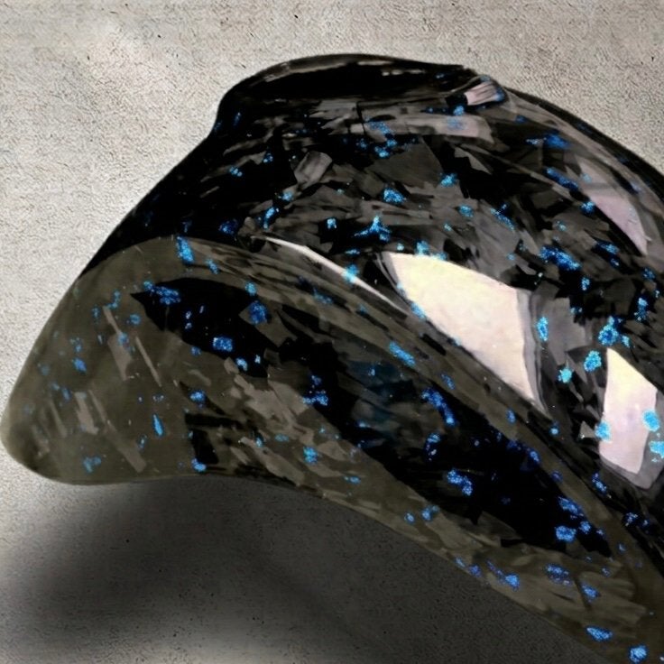 Forged carbon blauw voorspatbord vespa sprint/primavera, Ophalen of Verzenden