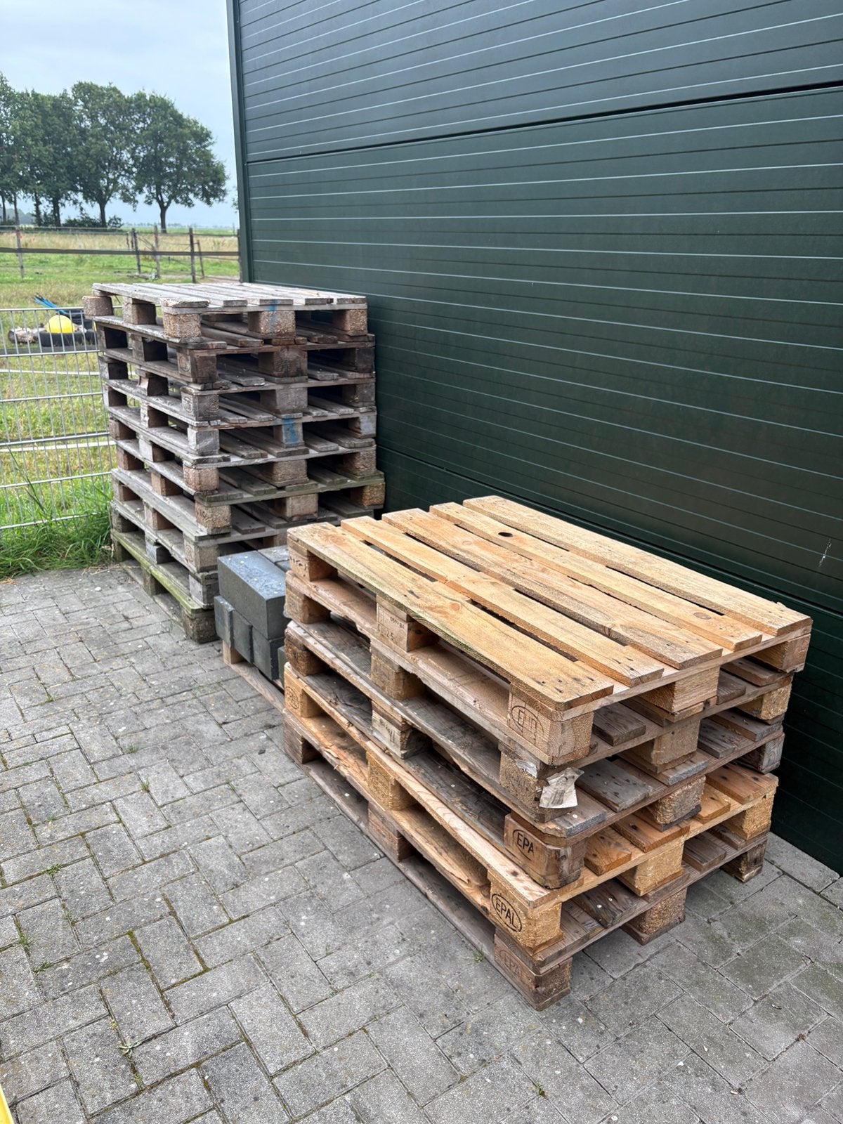 Euro pellets totaal 15 stuks, Ophalen, Minder dan 25 mm, Zo goed als nieuw, Pallet