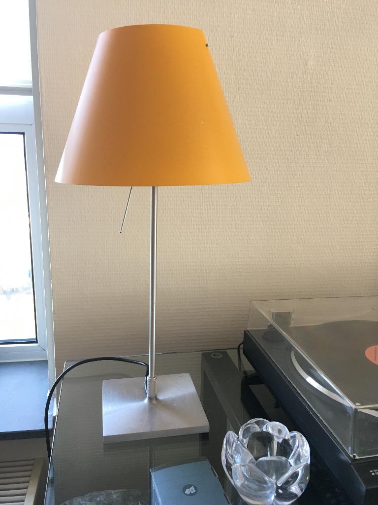 Unieke Luceplan Costanza oranje/okergeel, Gebruikt, 50 tot 75 cm, Ophalen of Verzenden, Tijdloos