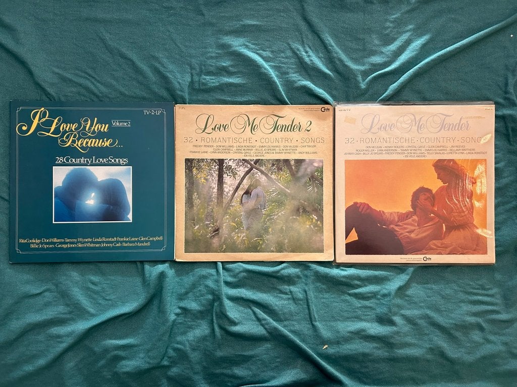3 LP's Romantische Country muziek (ook per stuk te koop), Cd's en Dvd's, LP, Gebruikt, Ophalen of Verzenden, 12 inch